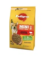 Pedigree Adult Mini granule pre psov - hovädzie, zelenina 2 kg