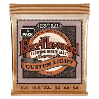 Ernie Ball 3545 Earthwood Custom Light Phosphor Bronze 3-Pack