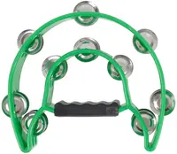 Cega Double Row Tambourine Green