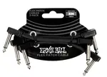 Ernie Ball Flex Patch Cable 3" Black 3-Pack