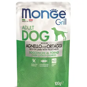 Monge Grill Dog Adult - jehněčí a zelenina 100 g