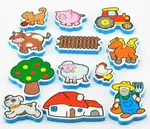 Vodolepky Moje první zvířátka farma se síťkou 12ks v krabici