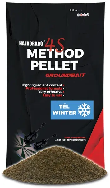 Haldoradó krmítková zmes 4s method pellet groundbait 400 g - zima