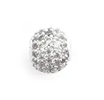 Daniel Wellington Blyštivá strieborná korálka s kryštálmi Charms DW00401050