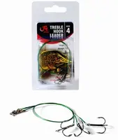 Filfishing lanko s trojháčikom treble hook leader 3 ks 30 cm - 6
