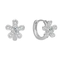 Beneto Pôvabné kruhové náušnice so zirkónmi AGUC2732