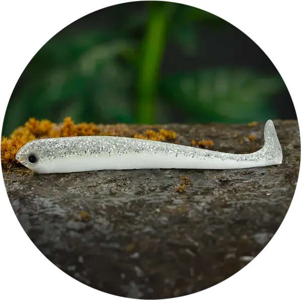 Redbass gumová nástraha ripper swimmer slim white g - s 70 mm