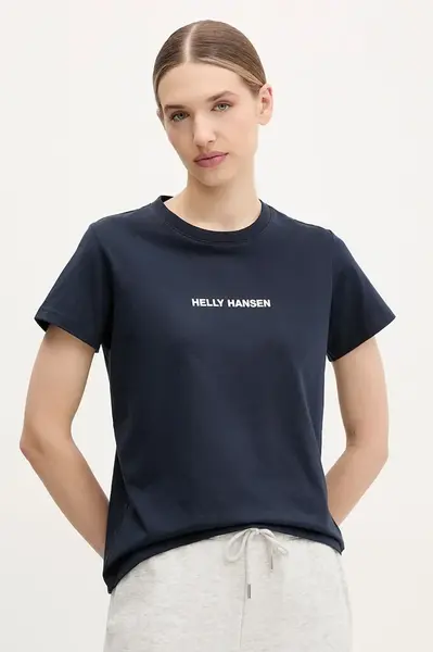 Bavlněné tričko Helly Hansen CORE tmavomodrá barva, 54591