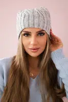 Kesi Fleecová čepice Paulina K227 světle šedá