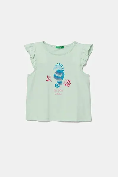 Dětské bavlněné tričko United Colors of Benetton