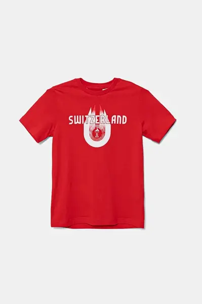 Dětské bavlněné tričko adidas Performance SWITZERLAND