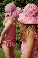 Plavky Konges Sløjd MONICA SWIMSUIT GRS růžová barva, KS103222