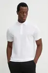 Bavlněné polo tričko BOSS bílá barva, 50533355