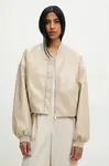 Bunda Answear.LAB béžová barva, přechodná, oversize