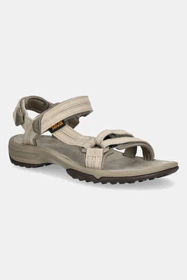 Sandály Teva Terra Fi Lite Suede dámské, béžová barva, 1124035