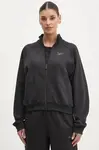 Bavlněná mikina Reebok Classic dámská, černá barva, hladká, 100214104