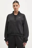 Bavlněná mikina Reebok Classic dámská, černá barva, hladká, 100214104
