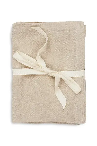 Talířová podložka ferm LIVING Linen Placemat 2-pack béžová barva