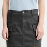 Džínová sukně G-Star šedá barva, mini, D25235-C106