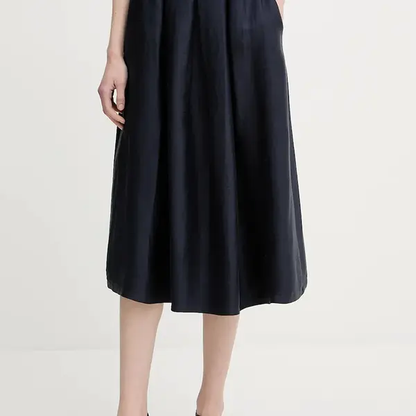 Sukně s příměsí lnu La Petite Française JOSEPHINE