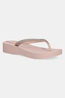 Žabky Ipanema MESH CHIC PL dámské, růžová barva, na klínku, 83386-BD733