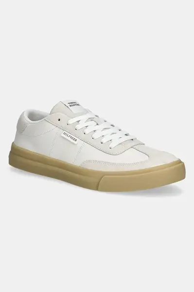 Kožené sneakers boty Tommy Hilfiger TH CUPSET SUMMER LTH