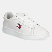 Kožené tenisky Tommy Jeans ARCHIVE' 98 dámské, bílá barva, EN0EN02815