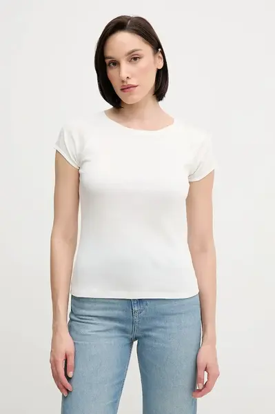 Bavlněné tričko Pedro del Hierro dámské, bílá barva, 4539619