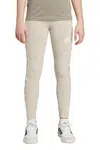 Dětské legíny adidas béžová barva, s aplikací, KC5452