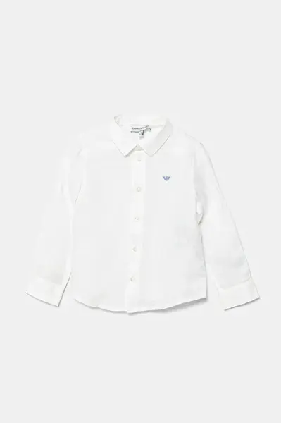 Kojenecká lněná košile Emporio Armani