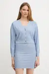 Kardigan Guess KHLOE dámský, modrá barva, W5GR08 Z3MN2