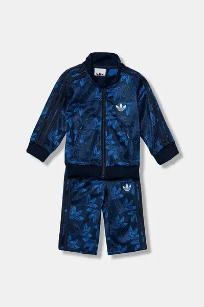 Kojenecká tepláková souprava adidas Originals tmavomodrá barva, JW0290