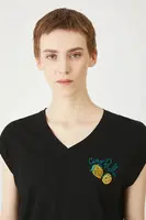 Bavlněné tričko Medicine dámské, černá barva