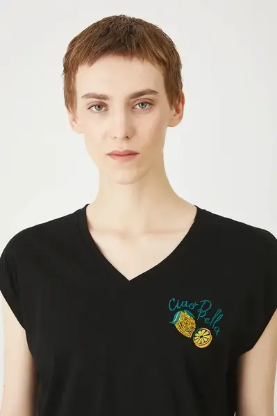 Bavlněné tričko Medicine dámské, černá barva