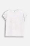 Dětské tričko Coccodrillo bílá barva, FLOWER PARADISE GIRL JUNIOR