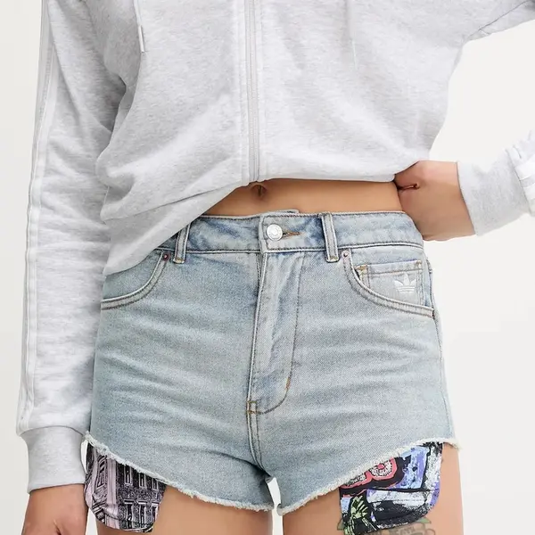 Džínové šortky adidas Originals Pride x Jeremy Scott