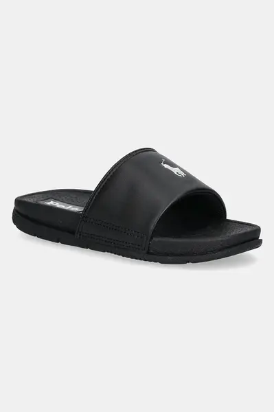 Pantofle Polo Ralph Lauren FAIRVIEW černá barva, RL01854001