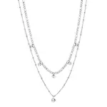 Brosway Ocelový dvojitý náhrdelník s krystaly Symphonia BYM81
