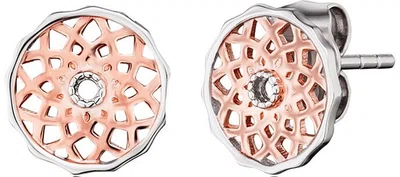 Engelsrufer Stříbrné bicolor náušnice Mandala ERE-DREAM-BI-ST