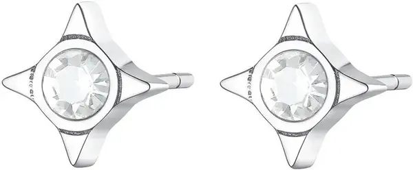 S'Agapõ Ocelové náušnice s čirými krystaly CLICK SCK48