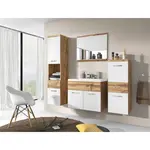 P & B KOUPELNA dub wotan, vysoce lesklá bílá