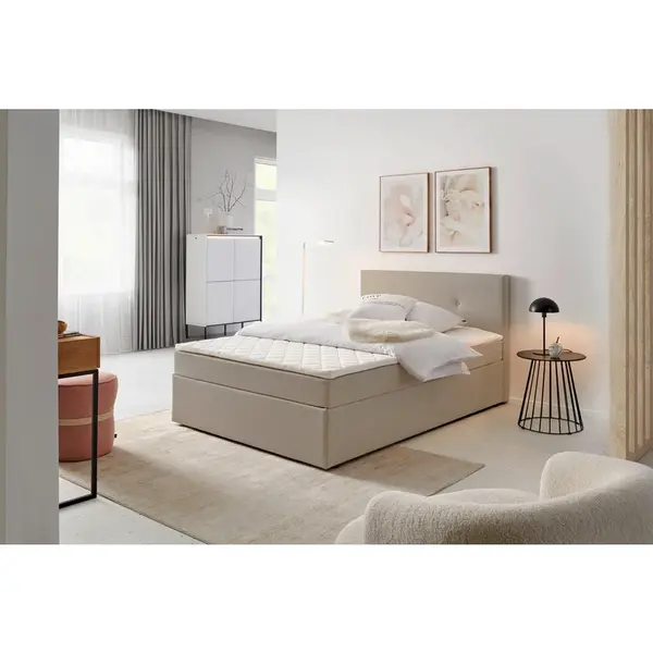 P & B AMERICKÁ POSTEL, 140/200 cm, pískové barvy