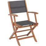 Ambia Garden ZAHRADNÍ SKLÁDACÍ KŘESLO, dřevo, textil