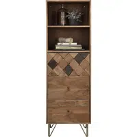 Ambia Home KOMODA, akácie, barvy akácie, bronzová, 50/153/43 cm