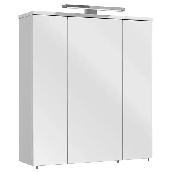 Xora ZRCADLOVÁ SKŘÍŇKA, bílá, 65/72/20 cm