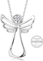 Levien Náhrdelník s čirým krystalem Guardian Angel