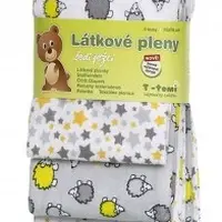 T-TOMI Látkové pleny grey hedgehogs/šedí ježci 4 ks
