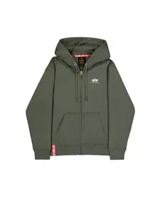 ALPHA INDUSTRIES Tepláková bunda  olivová