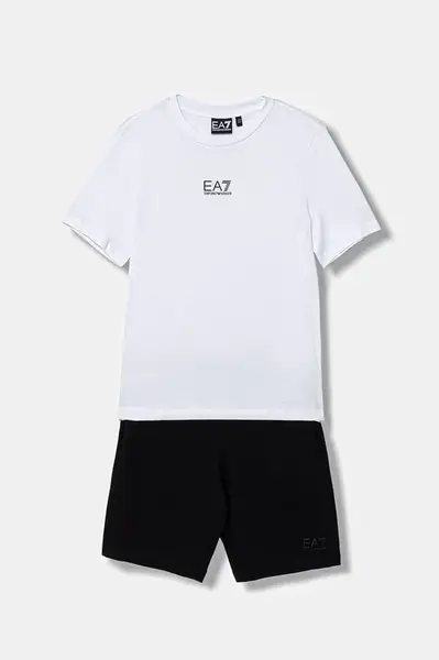 Dětská bavlněná souprava EA7 Emporio Armani
