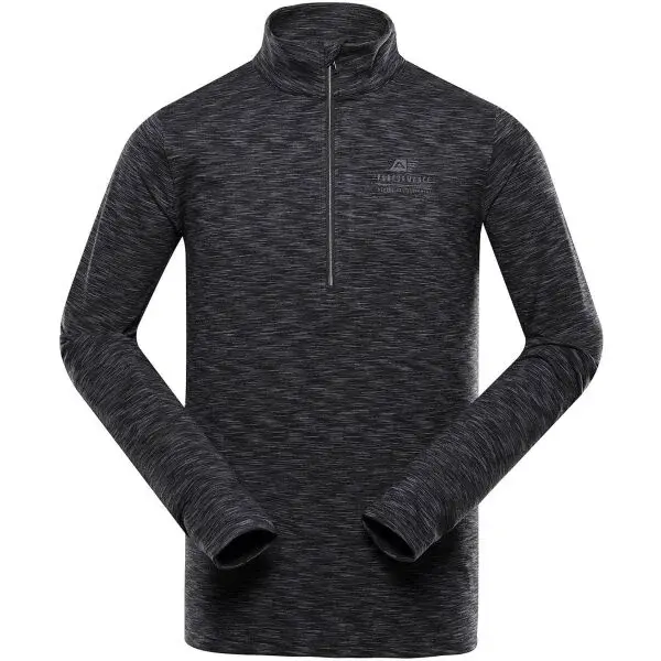 ALPINE PRO QAD Pánsky športový sveter, čierna, veľkosť